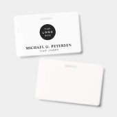Identificatienaam bedrijfslogo ID Badge (Voor- en achterkant)