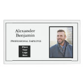 Identificatienummer Logo werknemer Naambadge (Voorkant)