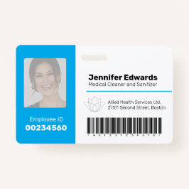 Identificatienummer werknemer ID streepjescode fot Badge