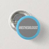 Identificatieschema anesthesioloog ziekenhuis ronde button 3,2 cm (Voorkant /achterkant)