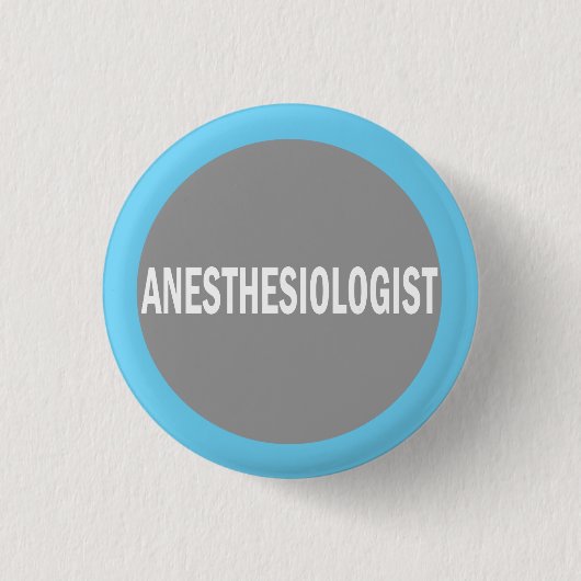Identificatieschema anesthesioloog ziekenhuis ronde button 3,2 cm (Voorkant)