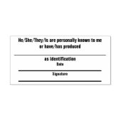 Identificatiestempel met datum & handtekening  zelfinktende stempel (Design)