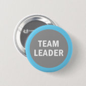 Identificatiesymbool teamleider ronde button 5,7 cm (Voorkant /achterkant)