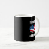 Identificeer als een Amerikaanse vlag Trotse Ameri Koffiemok (Voorkant rechts)
