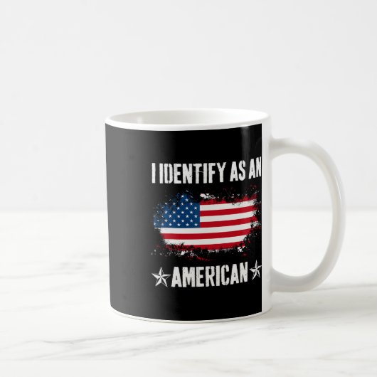 Identificeer als een Amerikaanse vlag Trotse Ameri Koffiemok (Rechts)