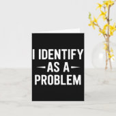 Identificeer Als Een Probleem Grappige Humor Grap  Kaart (Gele Bloem)