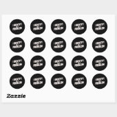 Identificeer Als Een Probleem Grappige Humor Grap  Ronde Sticker (Vel)