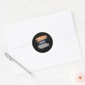 Identificeer Als Een Probleem Grappige Humor Grap  Ronde Sticker (Envelop)