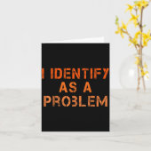 Identificeer Als Een Probleem Humor Sarcasme Grapp Kaart (Gele Bloem)