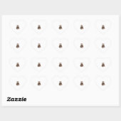 Identificeer Als Kerstboom Kroonballen Hart Sticker (Vel)
