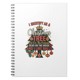 Identificeer Als Kerstboom Kroonballen Notitieboek