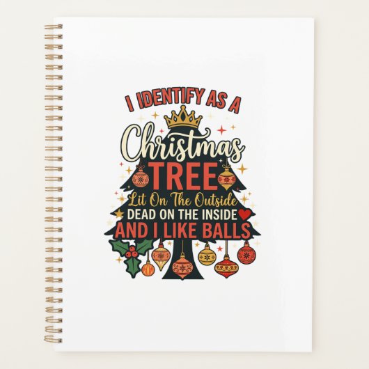 Identificeer Als Kerstboom Kroonballen Planner (Voorkant)