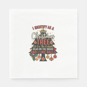 Identificeer Als Kerstboom Kroonballen Servet