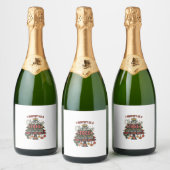 Identificeer Als Kerstboom Kroonballen Sparkling Wijnetiket (Flessen)