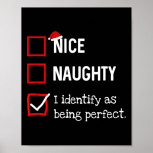 Identificeer als perfecte leuke ondeugende fijne k poster