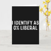 Identificeer me als 0 procent liberale echtgenoot kaart (Gele Bloem)