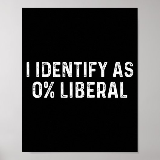 Identificeer me als 0 procent liberale vader vader poster (Voorkant)