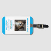 Identificeer uw hond eenvoudig als werkend bagagelabel (Voorkant (horizontaal))