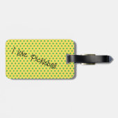 Identificeer uw Pickleball tas Bagagelabel (Achterkant horizontaal)