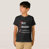 Identify As Perfect Funny Naughty Nice List Christ T-shirt (Voorkant volledig)
