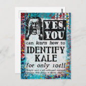 Identify Kale - Funny Vintage Ad Briefkaart (Voorkant / Achterkant)