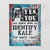 Identify Kale - Funny Vintage Ad Briefkaart (Voorkant)