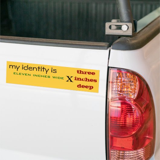 identiteit bumpersticker (Op Truck)