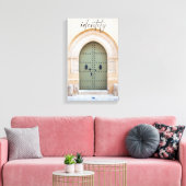 Identiteit door de Marokkaanse deur Canvas Afdruk (Insitu (Woonkamer))