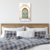 Identiteit door de Marokkaanse deur Canvas Afdruk (Insitu (Slaapkamer))