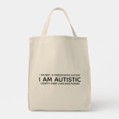 Identiteit-Eerst Autistisch Tote Bag (Achterkant)