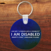 Identiteit Eerst Handicap Sleutelhanger (Voorkant)