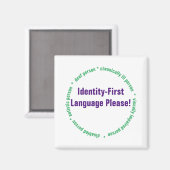 Identiteit eerst-taal magneet (Voorkant / Achterkant)