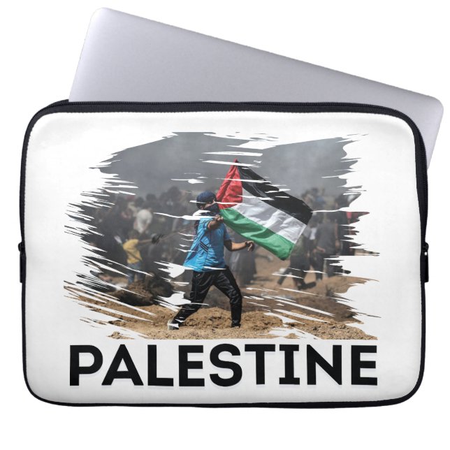 Identiteit, strijd en vrijheid laptop sleeve (Voorkant)