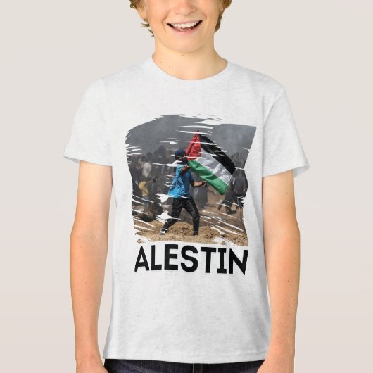 Identiteit, strijd en vrijheid Tri-Blend shirt (Voorkant)