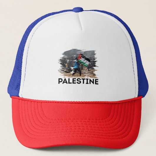 Identiteit, strijd en vrijheid trucker pet (Voorkant)