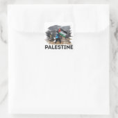 Identiteit, strijd en vrijheid vierkante sticker (Tas)