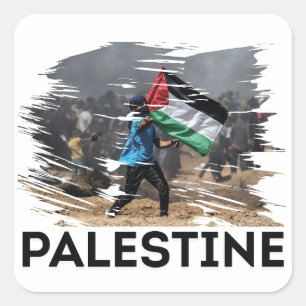 Identiteit, strijd en vrijheid vierkante sticker