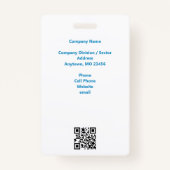 identiteitsbadge voor bedrijfsfoto's badge (Achterkant)