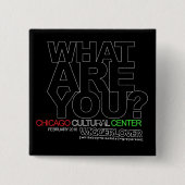 IDENTITEITSCRISIS #3 VIERKANTE BUTTON 5,1 CM (Voorkant)