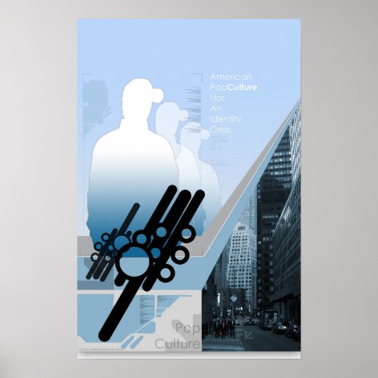 Identiteitscrisis Amerikaanse Pop Cultuur Poster (Voorkant)