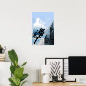 Identiteitscrisis Amerikaanse Pop Cultuur Poster (Thuiskantoor)