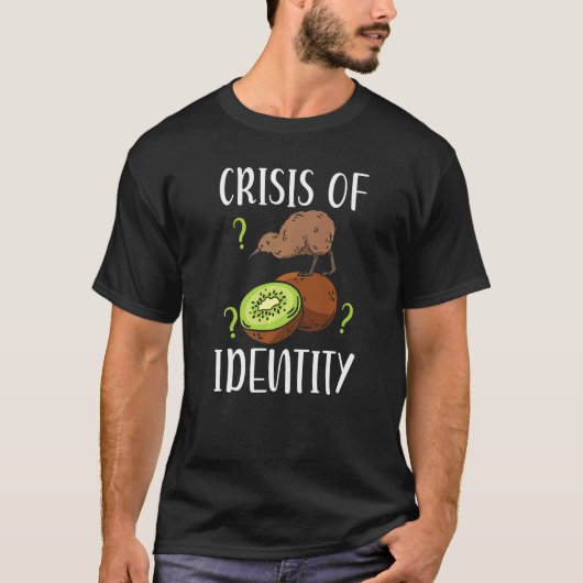 Identiteitscrisis Nieuw-Zeelandse kiwi vogel T-shirt (Voorkant)