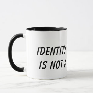Identiteitsdiefstal is geen grapje mok