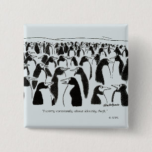 Identiteitsdiefstal Vierkante Button 5,1 Cm