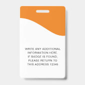 Identiteitskaart badges met lanyards voor bedrijfs (Achterkant)