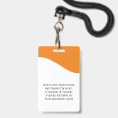 Identiteitskaart badges met lanyards voor bedrijfs (Achterkant met lanyard)