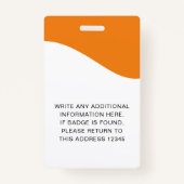 Identiteitskaart badges met lanyards voor bedrijfs (Achterkant)