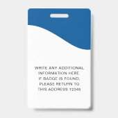 Identiteitskaart badges met lanyards voor bedrijfs (Achterkant)