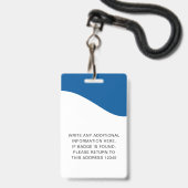 Identiteitskaart badges met lanyards voor bedrijfs (Achterkant met lanyard)