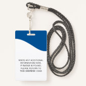 Identiteitskaart badges met lanyards voor bedrijfs (Achterkant met draagriem)